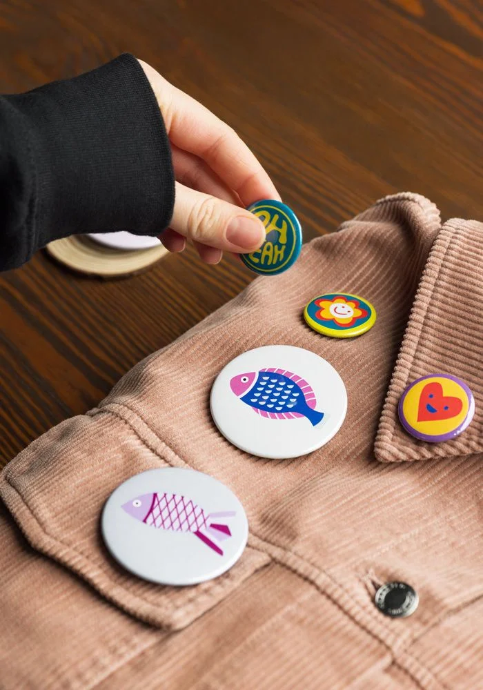 Personlised Pin Buttons